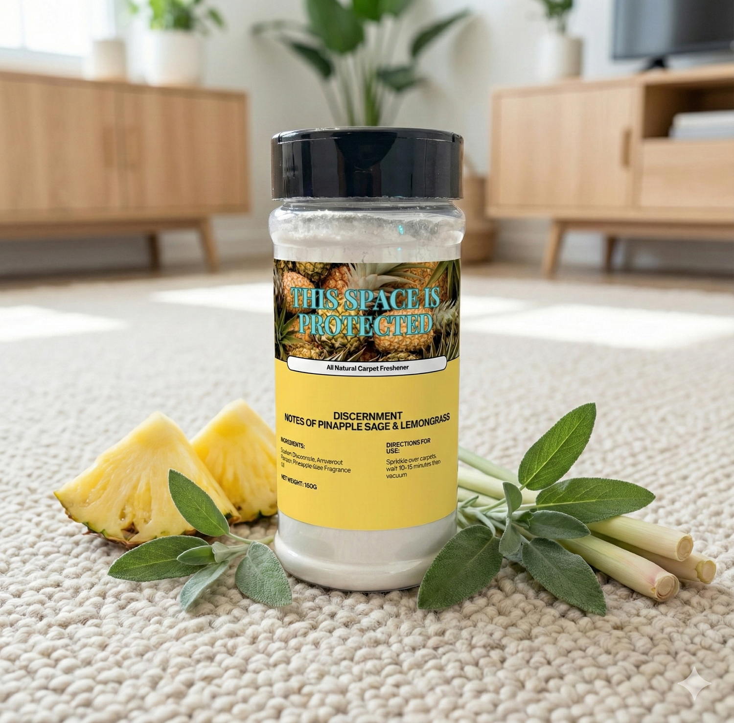 "This Space Is Protected" All Natural Carpet Freshener
