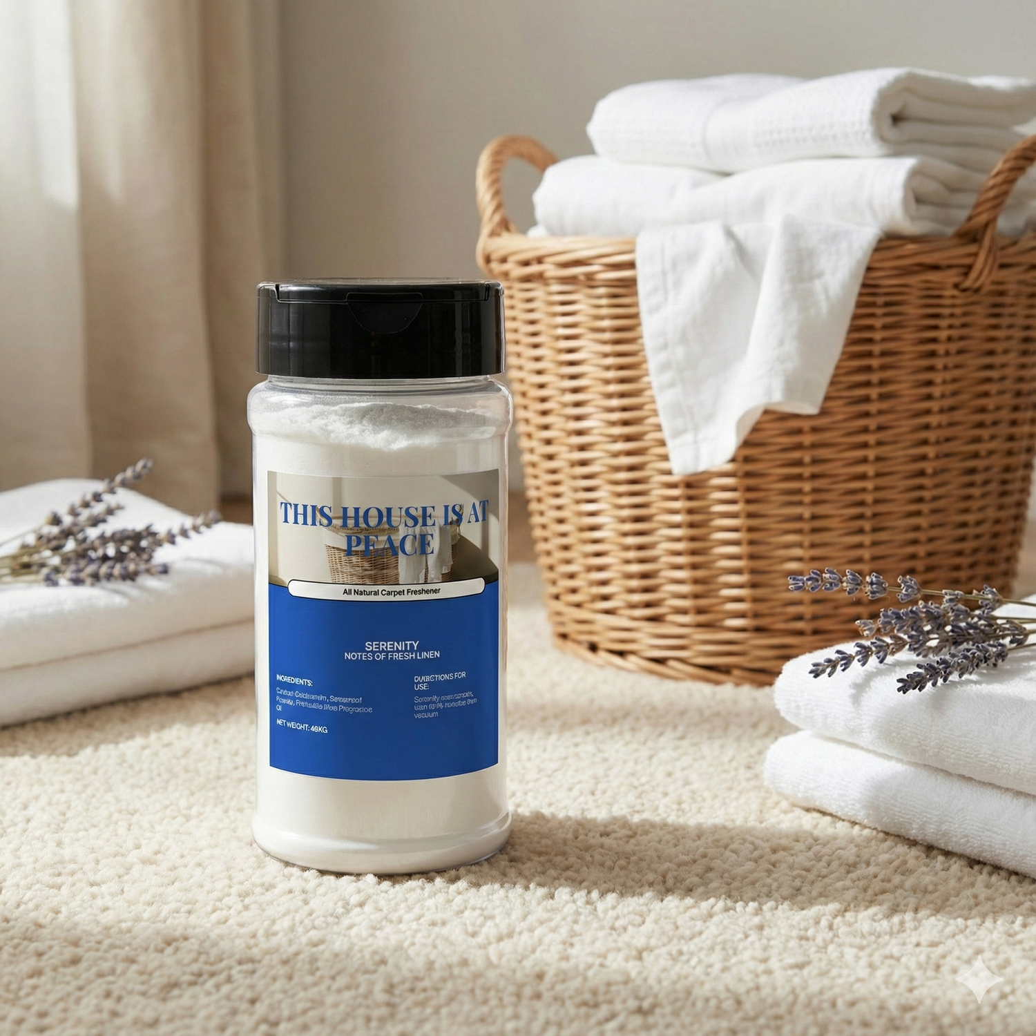 "This House Is At Peace" All Natural Carpet Freshener